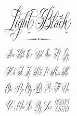Cursive Tattoo Fancy Alphabet Fonts Handwriting Letters Styles Designs Beautiful Writing Script Lettering Stylized Calligraphy Style Tattoos Downloading Alphabets sketch template