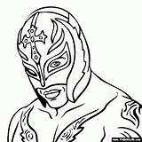 Coloring Pages Wwe Rey Mysterio Wrestling Printable Colouring Sheets Kids Mask Print Color Belt Misterio Everfreecoloring Thecolor Drawing Cena John sketch template