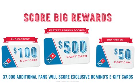 quick dominos quickly giveaway minimum  gift card st
