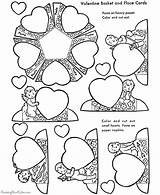 Valentine Craft Coloring Crafts Kid Valentines Pages Printable Print Color Printing Activities Help Hearts sketch template