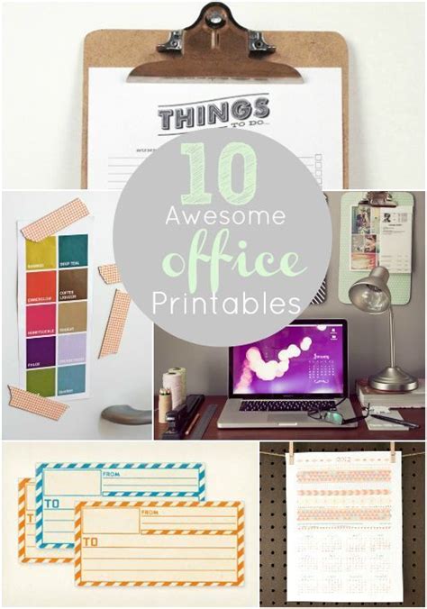 office printables  printables officesupplies diy printables