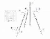 Easel Plans Tripod Wooden Wood Folding Plan Pdf Artist Subassembly List Woodworking Peachtree Working Drawing Painting Assembly Tarman Craftsmanspace sketch template