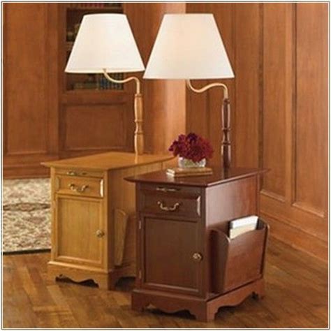 oak side table  attached lamp google search floor lamp lamp