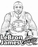 Coloring Basketball Nba Pages Players Team Player Printable Color Print Logo Logos Sheets Cleveland Cavaliers Sheet Lebron James Colorings Hornets sketch template