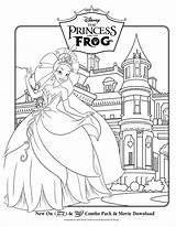 Frog Princess Coloring Color Kids Print Pages Disney Funny sketch template