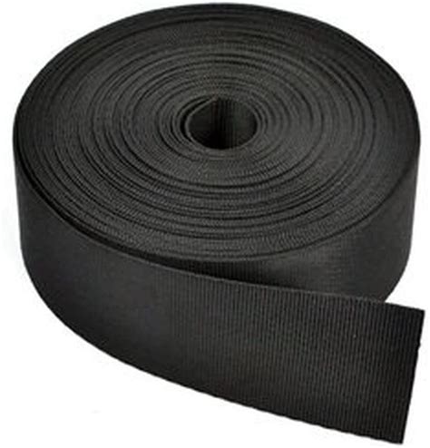 amazoncom reton  yards black nylon heavy polypro webbing strap