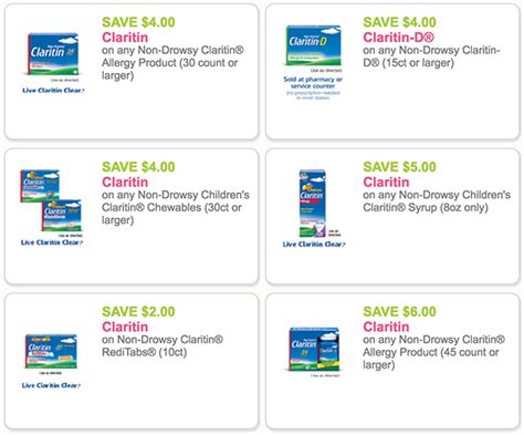 worth  savings  claritin  printable coupons simple