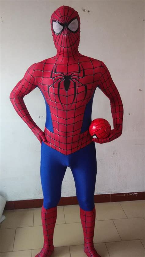 the amazing spider man cosplay costume spiderman spandex fullbody
