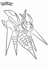 Coloring Beedrill Printabe Evolution Bettercoloring Scyther sketch template