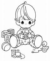 Coloring Boy Pages Baby Popular sketch template
