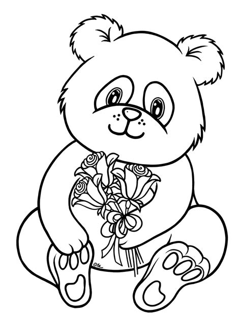 panda bear freebie  bear coloring pages unicorn coloring pages