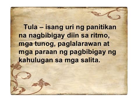 Ibigay ang mga elemento ng tula