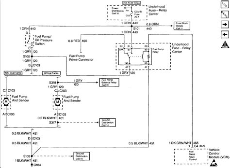chevy silverado  fuel pump wiring diagram collection