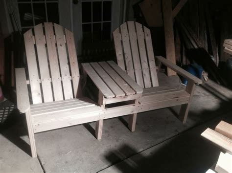 double adirondack chair  table plans woodworking