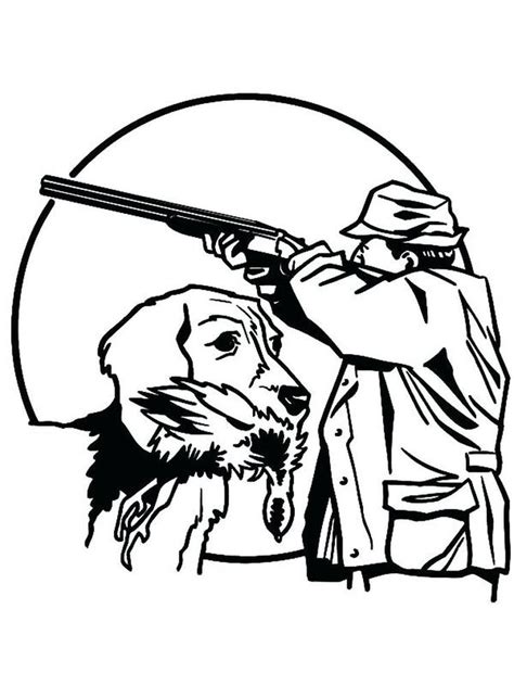 printable hunting coloring pages     collection  hunting