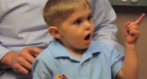 Grayson Clamp 3 Hears For First Time After Auditory Brain Stem