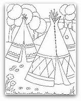 Coloring Teepee Tipi Tent Wigwam Indian American Indians Make Pages Color Printable Fun Template Stuff Wigwams Do Tepee Kids Sheets sketch template