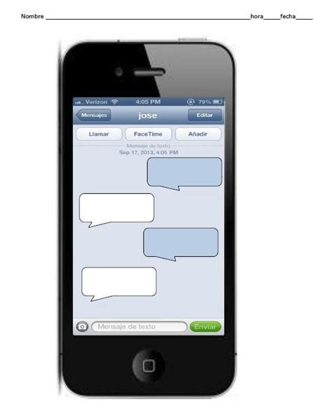 Blank Iphone Text Conversation Alemão