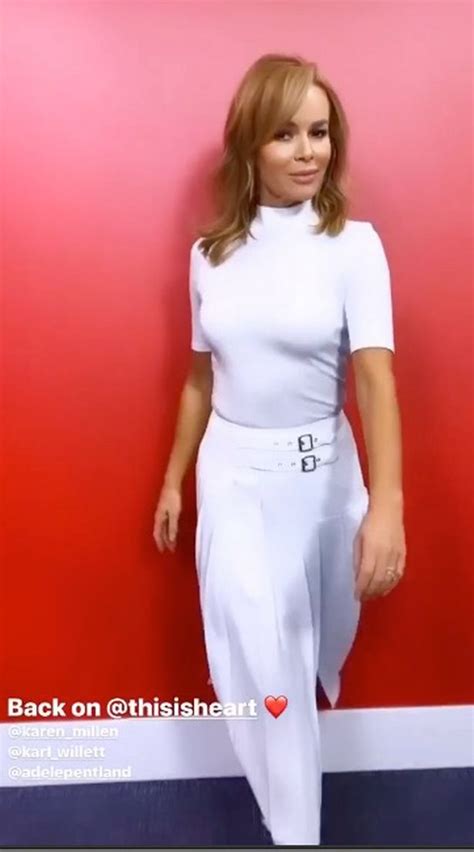 amanda holden 49 thrills as she shows off ageless curves in skintight