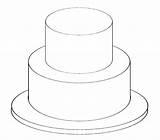 Cake Outline Template Drawing Printable Templates Birthday Tier Wedding Clipart Cakes Cupcake Drawings Vector Blank Coloring Tiered Sketch Own Decorating sketch template