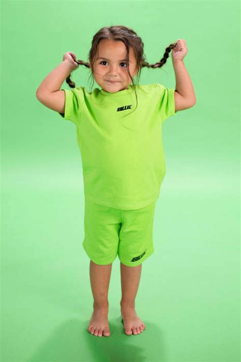 billie eilish launches kids infants clothing  hypebeast lime green outfits lime green