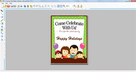 greeting card software design printable anniversary christmas