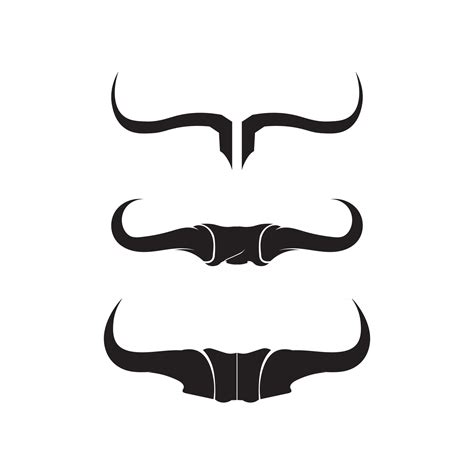 bull horn logo  symbols template icons app vector  vector art