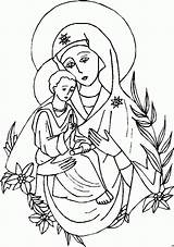 Jesus Drawing Kolorowanki Matka Boska Library Hail Holy Vierge Divine Maryja Catolica Religiosi Szukaj Malvorlage Zapisano sketch template