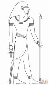 Atum Colorare Disegno God Egizi Facili Egypte Egyptische Egizio Pharaoh Egizia Faraone Ludinet Coloriage sketch template