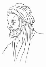 Sina Ibn Avicenna Philosopher Filozofia Drukuj sketch template
