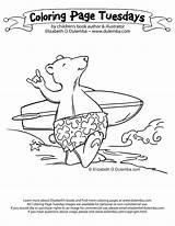 Coloring Surfs Pages Library Tuesdays Bear Dulemba Popular Clipart Coloringhome sketch template