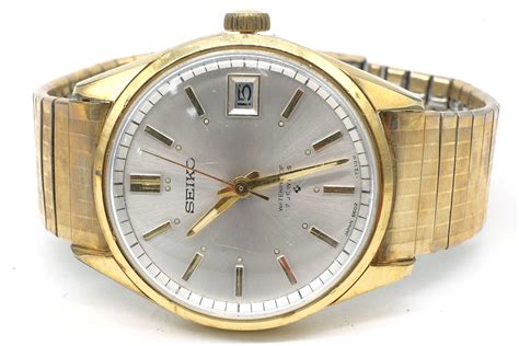 gents seiko gold plated wrist watch lot 1078984 allbids