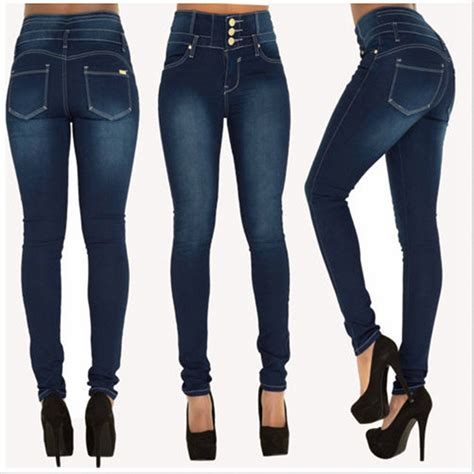 new arrival women skinny jeans high waist design plus size fashion