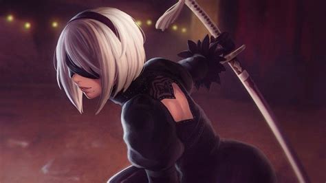 Yorha 2b Art Nier Automata Girl Art Wallpaper Automatas Nier