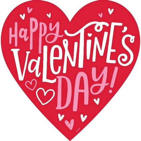 happy valentines day heart cardstock cutout    party city