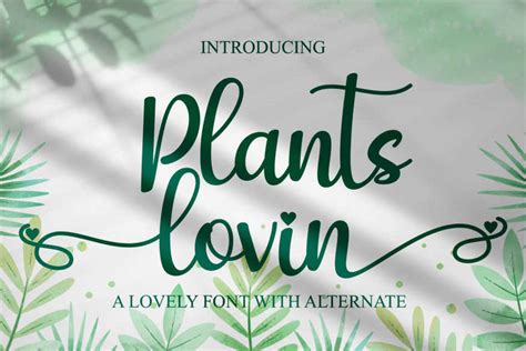 plants lovin font dfonts