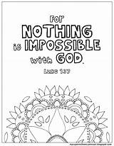 Coloring Nothing Impossible God Luke Bible Pages Worksheets Study Printable Adults 37 Pdf Overflows Cup September Color Fresh Proverbs Elegant sketch template