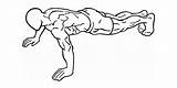 Plank Bodybuilding Fitness sketch template