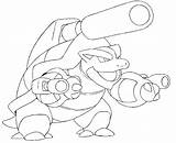 Pokemon Coloring Blastoise Pages Mega Getcolorings Color Pag sketch template