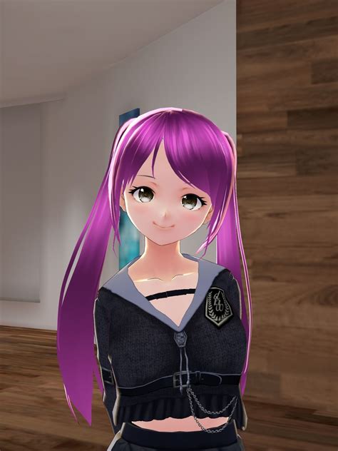 anime girl 3d model rigged cgtrader