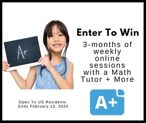 win 3 months of after school math tutoring services us ends 2 13