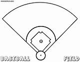 Baseball Field Coloring Pages Diamond Drawing Getdrawings Template Print sketch template