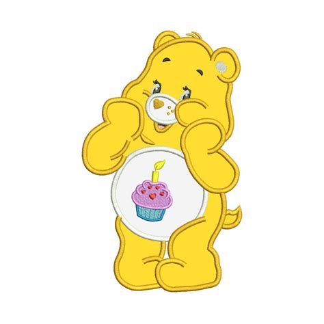 birthday bear care bears applique design