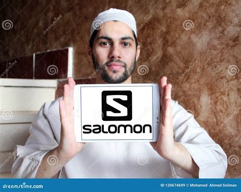 salomon group logo editorial stock image image  manufacturing