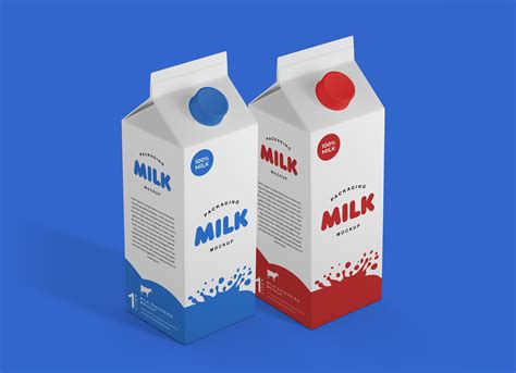 milk packaging psd mockup vol