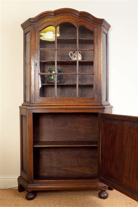 antiques atlas oak display cabinet