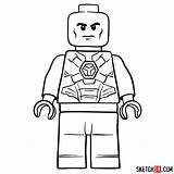 Lex Luthor Minifigure Sketchok sketch template