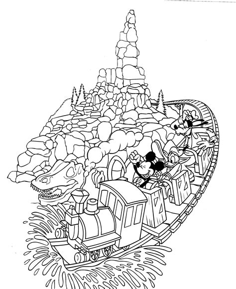disney coloring pages big thunder  disney nerds podcast