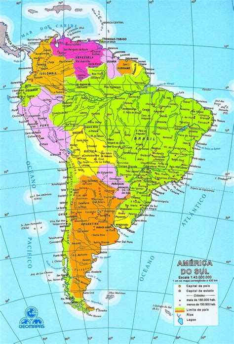mapa de america del sur sudamerica mapa da america  sul map