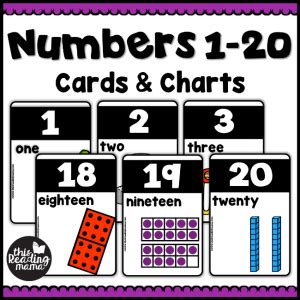 numbers   cards charts  reading mama